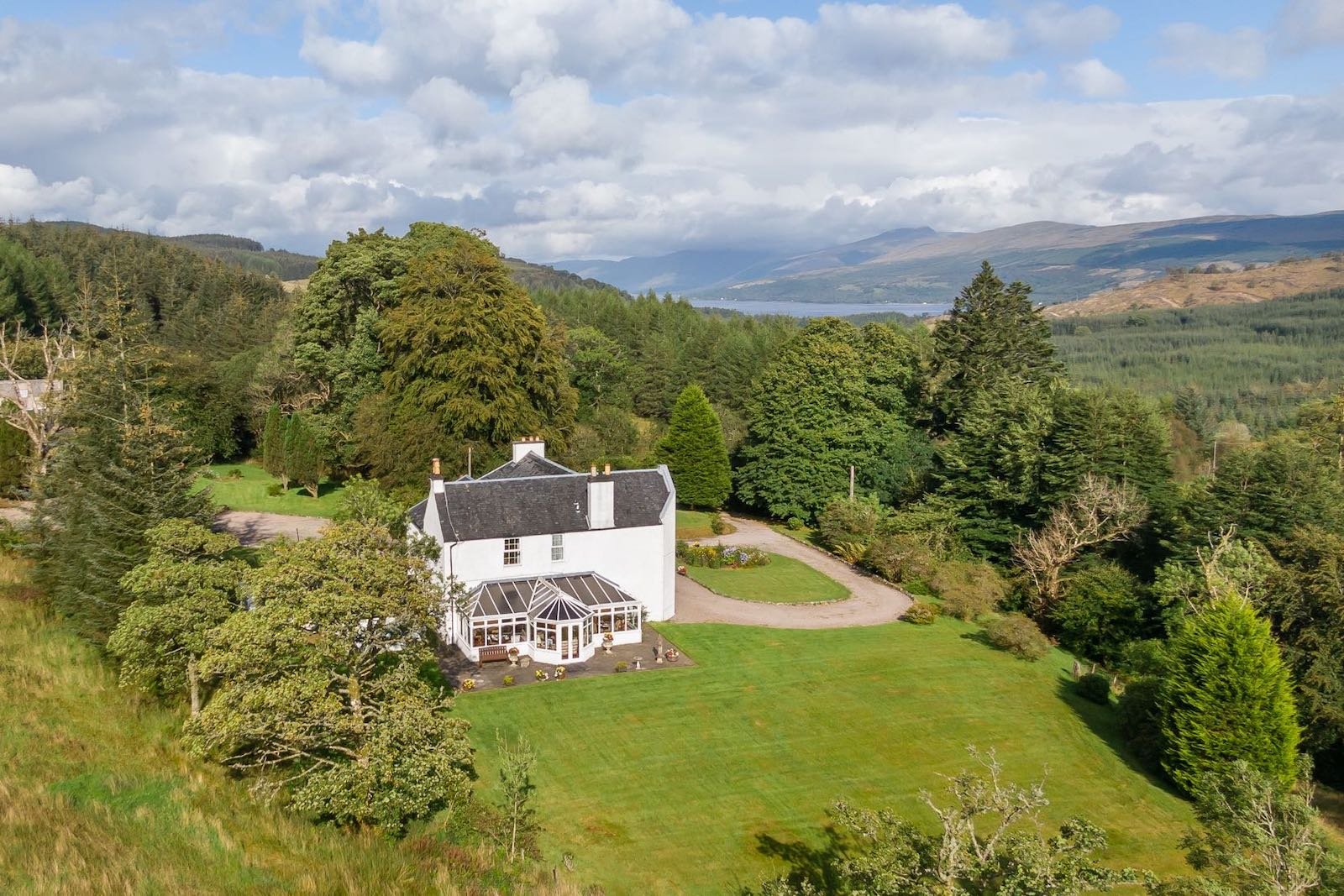 Aerial view of Killean Farmhouse