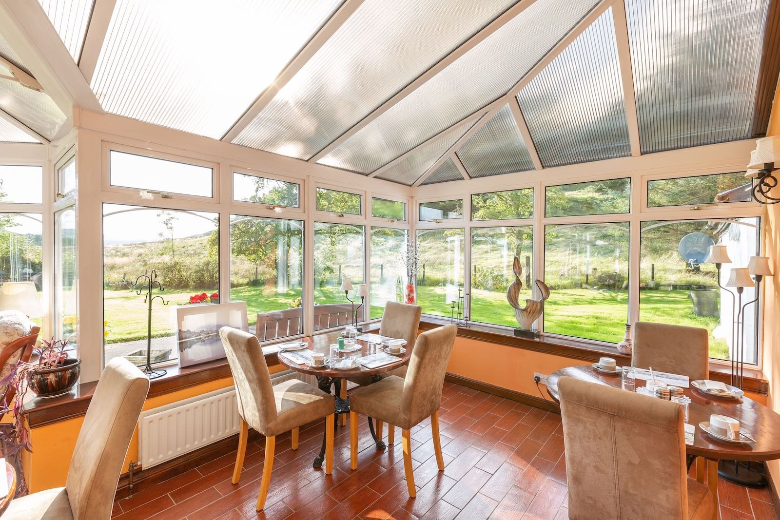 Breakfast in the conservatory