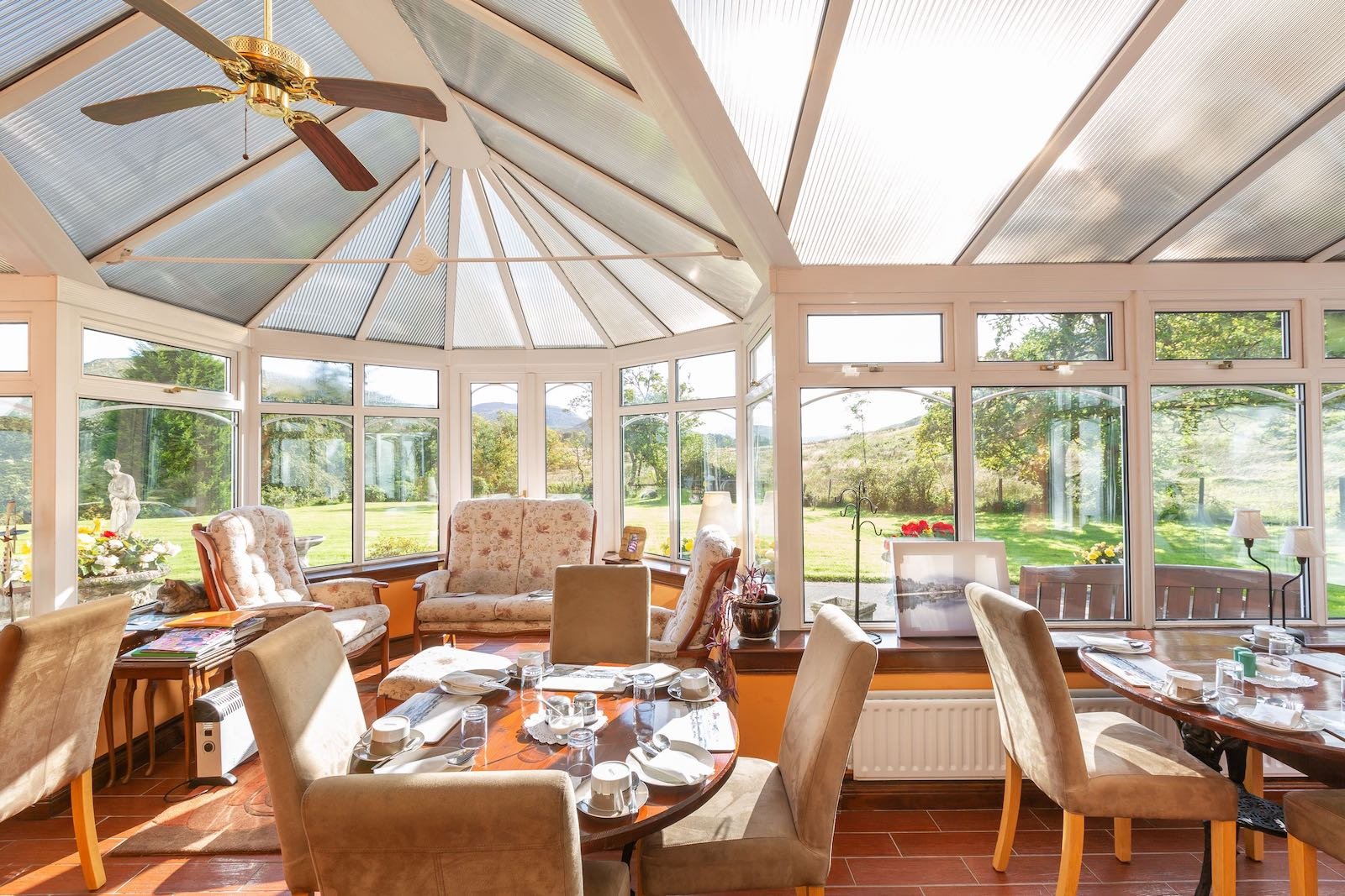 Breakfast in the conservatory